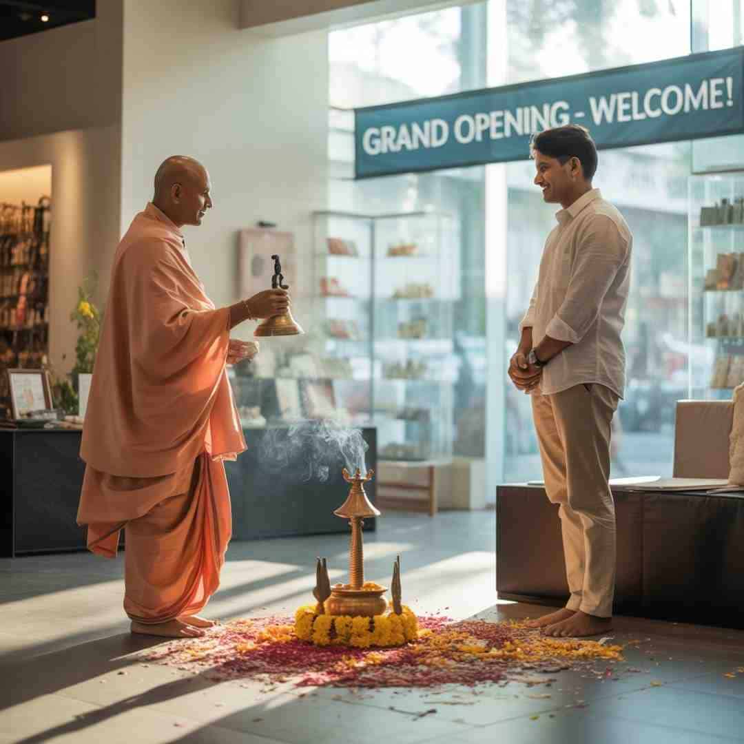 New showroom / Shop Puja